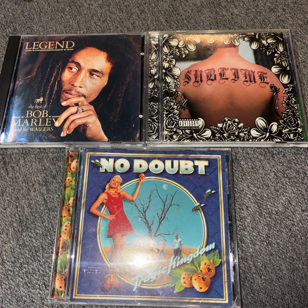 Reggae Ska CD Lot of 3, Bob Marley Legend No Doubt Sublime
